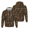 Joycorners Personalized Mechanic Shirt, Skulls and Gears Pattern, All Over Printed, Gift For Men PT2609
