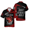 Joycorners Bass Fishing Shirts, Hunt - Strike - Rule, SPF Long Sleeve Shirts, Fishing Shirts For Men