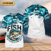 Joycorners Mens Fish Around And Find Out T Shirt, Funny Fishing Shirt, Mens SPF Shirt, Fishing Gifts For Men, Bass Fishing