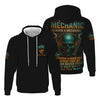 Joycorners Personalized Mechanic Shirt, Once A Mechanic Always A Mechanic, Skull and Wrench Design, Gift For Men PT2609