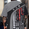 Joycorners Mechanic Shirt Tools Design, Adjustable Wrench, Socket Set, Gear Icons, Cool Work Shirt For Men, Mechanics & Auto Enthusiasts, Perfect Gift PT2609
