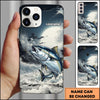 Joycorners Fishing Moon Ocean Splash Personalized Name Phone Case (8 Fish Species)