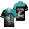 Joycorners Monster Fishing Shirt, Life Is Good Fishing Makes It Better SPF Shirts, Fishing Shirts For Men, Fisherman Gift