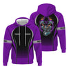 Joycorners Custom Mechanic Shirt, Personalized Work Uniform, Custom Name & Department, Cool Mechanic Graphic Tee, Purple Engine Skull Design PT2609