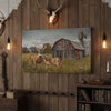 Joycorner Deer Family Farm Barn Rustic Personalized Canvas