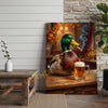 Joycorner Mallard Duck Tavern Beer Mug Cigar 3D Wrapped Canvas