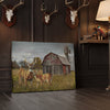 Joycorner Deer Family Farm Barn Rustic Personalized Canvas