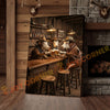 Joycorner Hereford Cow Western Bar Counter Beer Toast Rustic Canvas