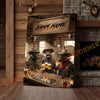 Joycorner Dexter Cow Trio Western Saloon Beer Cheers Rustic Bar Sign Customized Farm Name Canvas