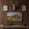 Joycorner Deer Family Farm Barn Rustic Personalized Canvas