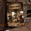 Joycorner Dexter Cow Trio Western Saloon Beer Cheers Rustic Bar Sign Customized Farm Name Canvas