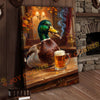 Joycorner Mallard Duck Tavern Beer Mug Cigar 3D Wrapped Canvas