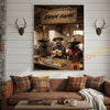 Joycorner Dexter Cow Trio Western Saloon Beer Cheers Rustic Bar Sign Customized Farm Name Canvas