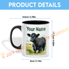 Joycorners Black Angus Personalized Name Two Tone Mug
