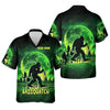 Joycorners Bassquatch Green Neon Bigfoot Fishing Shirt, SPF Shirt For Men, Gift For Fisherman, Bass Fishing