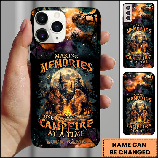 Joycorners Artist Hunting - Making Memories One Campfire Galaxy Night Personalized Name Phone Case