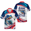 Joycorners Life Is Good Fishing Makes It Better SPF Shirts, Fishing Shirts For Men, Funny Fisherman Gift