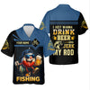 Joycorners I Just Wanna Drink Beer And Jerk My Rod SPF Shirts, Fishing Shirts For Men, Funny Fisherman Gift
