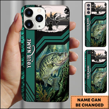Joycorners Crappie Fishing Lake Sunset Personalized Phone Case