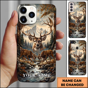 Joycorners Hunting Mountain Stream Deer Personalized 3D Phone Case