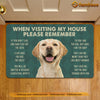 Joycorners Dog Doormat, Remember I Live Here You AreThe Guest Gift For Dog Lovers, New Home Gift, Housewarming Gift, Dog Decor LM0210