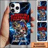 Joycorners Fishing Phone Case Hooked On Freedom Lightning Art Personalized Name 3D Phone Case (10 Fish Species)