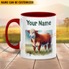 Joycorners Hereford Personalized Name Two Tone Mug