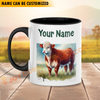 Joycorners Hereford Personalized Name Two Tone Mug