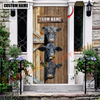Joycorners Personalized Name Black Angus Door Cover