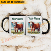 Joycorners Hereford Personalized Name Two Tone Mug