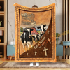 Joycorners Personalized Faith, Family & Farming Farm Blanket (10 Cattle Breeds)