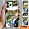 Joycorners Fishing Phone Case Abstract Splash Modern Art Personalized Name 3D Phone Case (10 Fish Species)