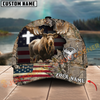 Joycorners Cross America Hunting Moose Crack Camo Pattern Multicolor Option Personalized Cap
