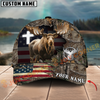 Joycorners Cross America Hunting Moose Crack Camo Pattern Multicolor Option Personalized Cap