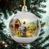 Joycorners Christmas Gifts Bauble 2D Jesus & Cow Ornament, Acrylic Ornament (9 Breed Options)
