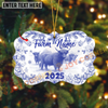 Joycorners Lovers Christmas Gift Toile De Jouy Custom Shape 3D Acrylic Ornament (14 Breed Options)