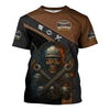 Joycorners Skull Mechanic T Shirt Without Mechanic You Would Be Homeless Hungry Naked American Flag Auto Repair Garage Workwear Gift For Men Dad PT2609