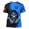 Joycorners Mechanic Skull Shirt with Wrenches, Cool Automotive Apparel for Car Lovers, Gift for Mechanics & DIY Enthusiasts PT2609