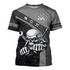 Joycorners Personalized Skull Mechanic Shirt, Custom Name Mechanic Shirt, Unique Gift for Mechanics, Cool Mechanic Apparel PT2609
