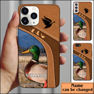 Joycorners Mallard Duck Hunting Personalized Name Phone Case LM1012