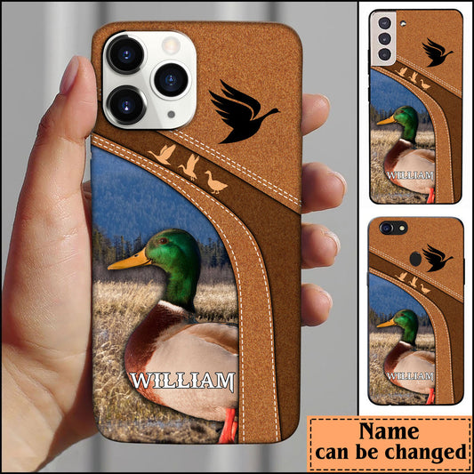 Joycorners Mallard Duck Hunting Personalized Name Phone Case LM1012