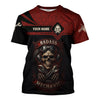 Joycorners Personalized T-Shirt I Can Fix It But I Will Cuss The Whole Time Badas Mechanic Skull Style Shirt For Mechanics PT2609