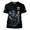 Joycorners Personalized Mechanic Shirt, I Am Warranty, Skull Funny Design, Gift For Men PT2609