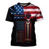 Joycorners Custom Name Mechanic Shirt Wrenches with American Flag Design T Shirt PT2609