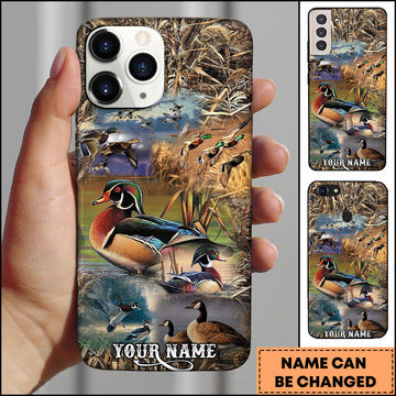 Joycorners Waterfowl Duck Hunting Collage Personalized Name Phone Case