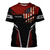 Joycorners Personalized Mechanic Shirt, Wrenches and America Flag Design, Mechanic Uniforms, Gift For Men PT2609
