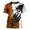 Joycorners Personalized Mechanic Shirt, Skull Wrench Flame Claw Design, Mechanic Uniforms, Gift For Men PT2609