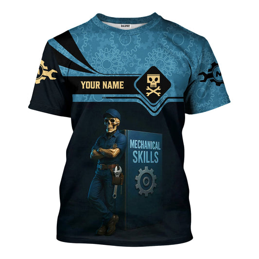 Joycorners Personalized T-Shirt That's What I Do I Fix Stuff And I Know Things Shirt for Mechanics PT2609