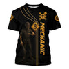 Joycorners Personalized T-Shirt Mechanic Hourly Rate Skull Looking Watch Design Shirt for Mechanics PT2609