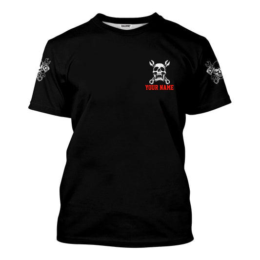 Joycorners Personalized Mechanic Shirt, Warning This Mechanic Is The One Person You May Wanna Skip, Gift For Men PT2609
